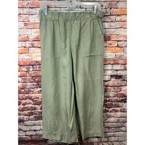 TS Thread & Supply Cropped Wide Leg Pants sage green Women's Small